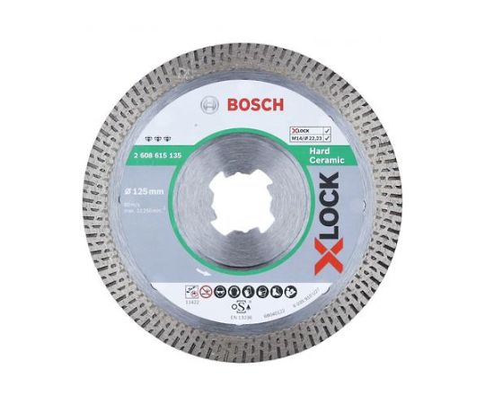 アズワン 金剛石裁断師（砂紋/X-LOCK用） φ125×1.8粍 EA843RN-17 1枚