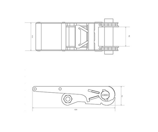アズワン 胴締め荷締機（エンお召しもの） 75mm×5.0m/5090kg EA982SB-55 1個