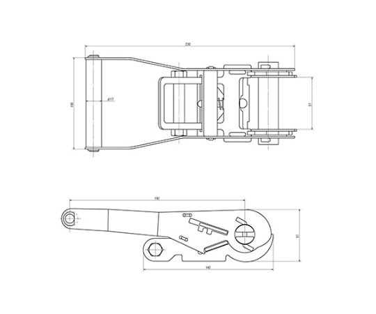 アズワン ベルト荷締機(エンドレス) 50mm×8.0m/2030kg EA982SB-48 1個