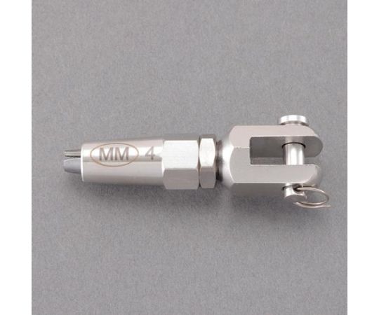 アズワン ワイヤー止め金具(ステンレス製) φ6.0×94mm EA638JB-116 1個