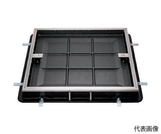 店内全品ポイント5倍★要エントリー★カネソウ カラ-舗装用鉄蓋(化粧用鉄蓋) 簡易密閉形 ステンレス目地 タイル用 充填深さ40mm MKSS-6-3545-HANDORUTSUKI 1個/組|Shop de clinic店