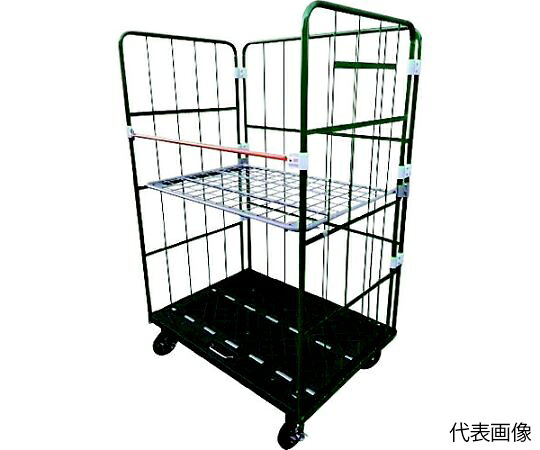 ヤマト・インダストリー 跳ね上げ中間棚付コンビテナー LRC80-PG(HA) 1台