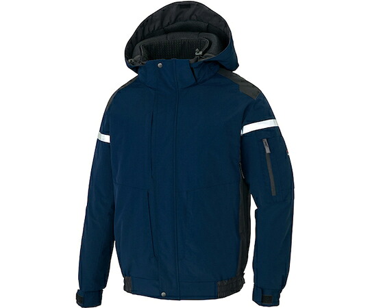 店内全品ポイント5倍★要エントリー★アイトス フルハーネス対応防寒ブルゾンネイビーSS AZ8976-008-SS 1着｜Shop de clinic店