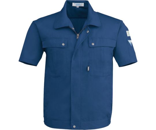 店内全品ポイント5倍★要エントリー★ジーベック 半袖ブルゾン 紺 5L 9291-10-5L 1着|Shop de clinic店