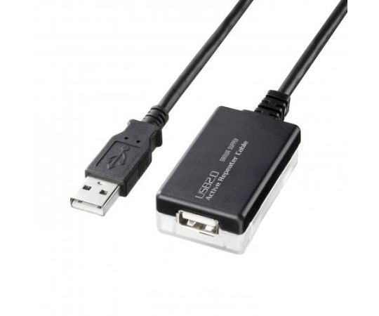 アズワン アクティブリピーターケーブル（USB2.0 TypeA-A）12m EA764AF-25A 1個