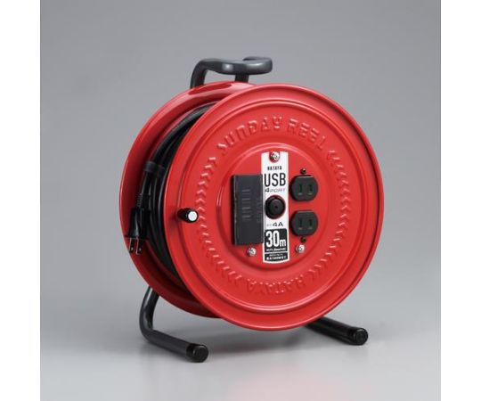 アズワン コードリール（USBポート4口）AC125V/15A/30m EA815BV-1 1台