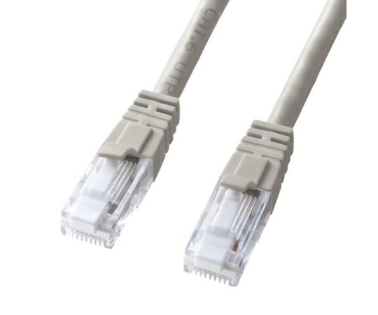 アズワン LANケーブル（CAT6/つめ折れ防止/ライトグレー）90m EA764BB-256A 1個