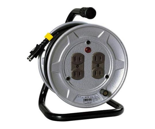 店内全品ポイント5倍★要エントリー★アズワン コードリール(アース無)AC125V/15A/10m EA815BH-1 1台|Shop de clinic店