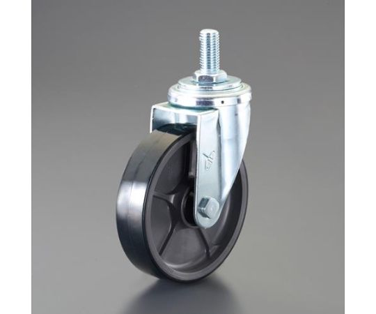 アズワン キャスター（自在金具・ねじ式・ウレタン）150mm EA986PT-338 1個