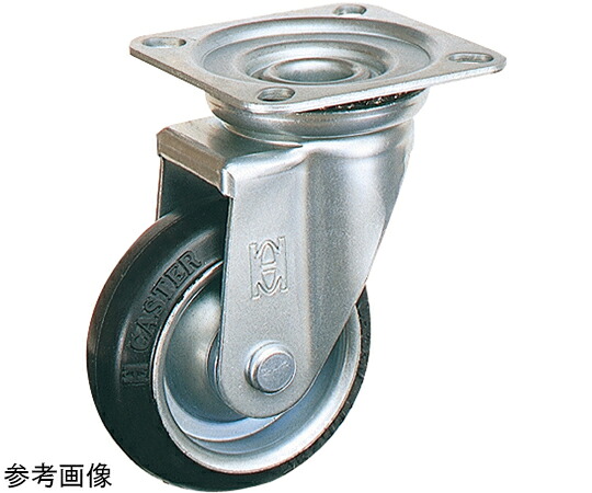 オーエッチ工業 自在車・ゴム 車輪：ゴム 許容荷重（kg）：250 車輪径D（mm）：200 OHJ-200 1個