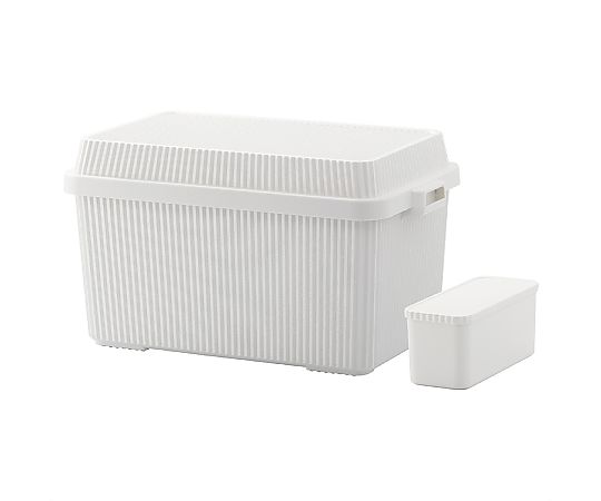 アズワン スタックアップコンテナ83L 肌付きボックス席仕掛ける W70.7×H40糎 白いこと 61-805-64-1 1仕掛ける