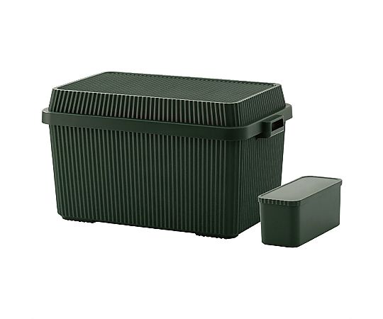 アズワン スタックアップコンテナ83L 肌付きボックス席仕掛ける W70.7×H40糎 緑であること 61-805-64-3 1仕掛ける