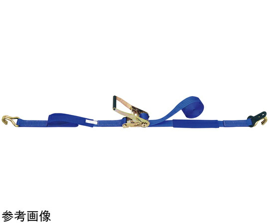 オーエッチ工業 ラッシングベルト 端末金具：シボリ縫製 ベルト長さ固定側（m）：1 ベルト長さ巻取側（m）：5 LBR805 L10-50L 1個