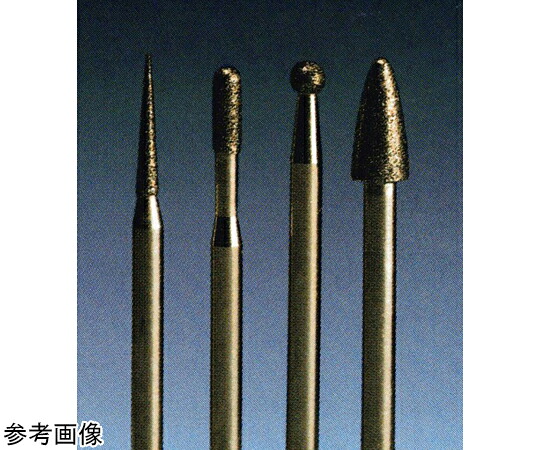 日本精密機械類生み出すこと 電着DIA剃刀砥 素晴らしい当てはめる回転させる数（時間-1（r.p.m））：50000 長さ：45 先っちょ径：12 軸径：Φ3.0 粒度：#150 D3823 1個