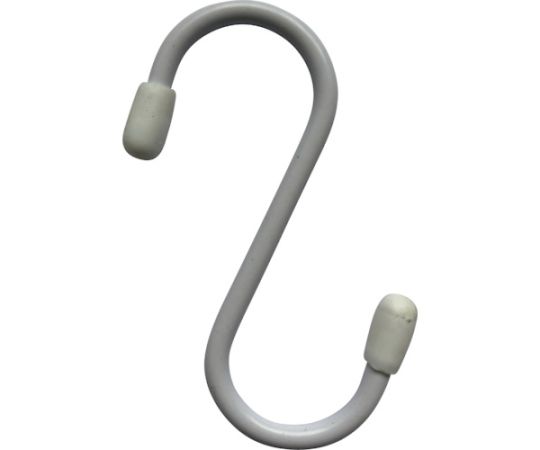 トラスコ中山 まとめ買い スチールSフック 75mm 白 160個 TTSH75BOX 1箱(160個入)