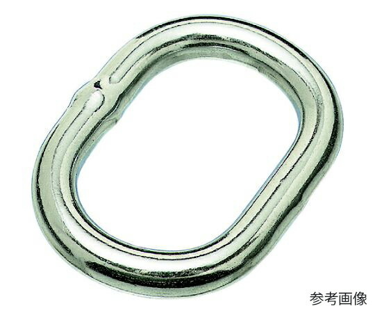 水本機械類製造所 輪っか ステンレス鋼 楕円面繋がり 線径19粍 内長100粍 A-1890 1個