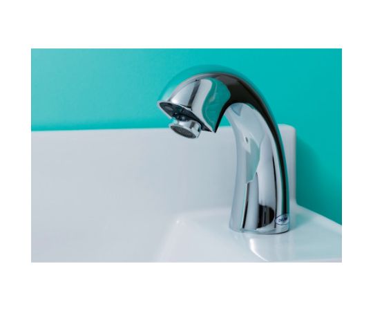 バイタル 自動水栓デルマン V-11WK（単水栓・AC100V電源式・泡沫タイプ・台付） V-11WK 1台