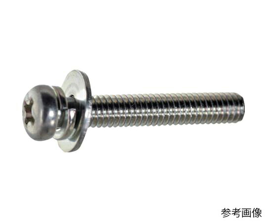 トラスコ中山 ナベ頭組込ねじ 三価白P\u003d3 M2×4 2400本入 ヘキサゴンパック S012-0204 1缶(2400本入)