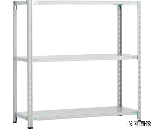 トラスコ中山 CB型セミボルトレス軽さ棚 900X450XH1200 3段 WG色 CB-4343-WG 1書き割り
