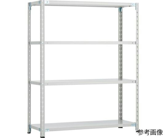 トラスコ中山 CB型セミボルトレス軽量棚 1500X600XH1500 4段 WG色 CB-5564-WG 1セット
