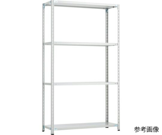 トラスコ中山 CB型セミボルトレス軽量棚 1200X600XH21004段 WG色 CB-7464-WG 1セット