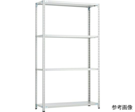 トラスコ中山 CB型セミボルトレス軽さ棚 1800X300XH21004段 WG色 CB-7634-WG 1仕かける