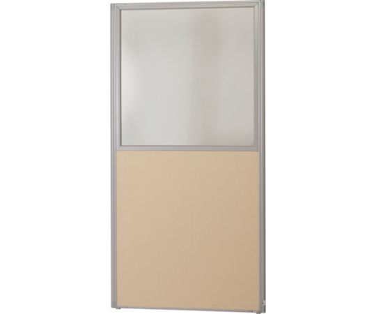 トラスコ中山 ローパーティション 上部透明 W900XH1765 ベージュ TLP-1809UCL-BE 1枚