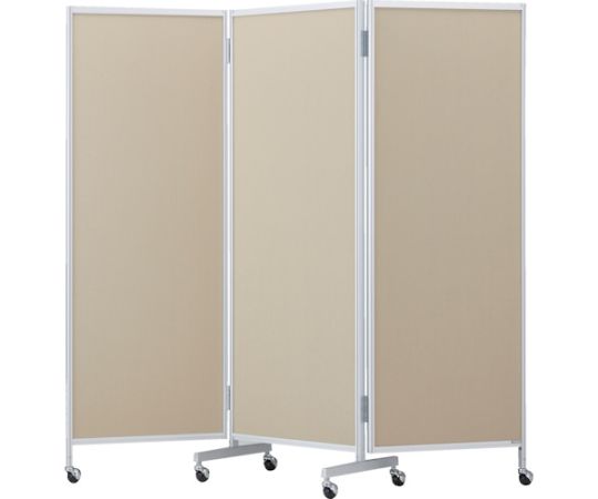 トラスコ中山 三つ折りパーテーション H1720 ベージュ TMPAC-1720-BE 1台