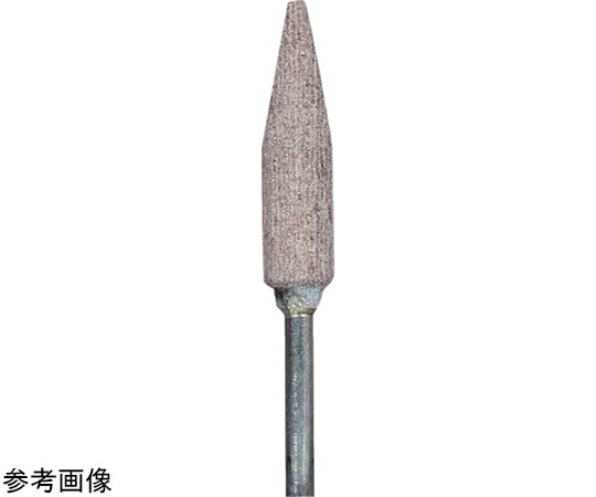 ニューレジストン 軸付砥石 コットンポインター 6.4×27×3 A80S（ソフト） 1セット(10本入) CPTB15A80S 1セット(10本入)