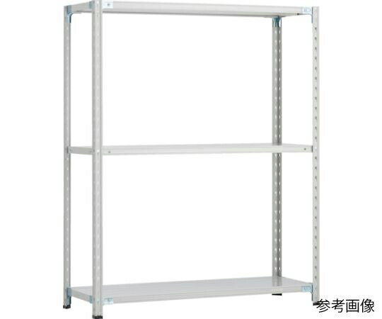トラスコ中山 CB型セミボルトレス軽量棚 1800X300XH1200 3段 WG色 CB-4633-WG 1セット