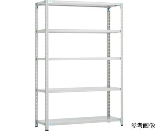 トラスコ中山 CB型セミボルトレス軽量棚 1800X300XH1800 5段 WG色 CB-6635-WG 1セット