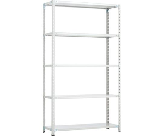 トラスコ中山 CB型セミボルトレス軽量棚 1200X450XH21005段 WG色 CB-7445-WG 1セット