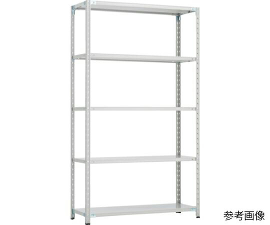 トラスコ中山 CB型セミボルトレス軽量棚 1800X600XH21005段 WG色 CB-7665-WG 1セット 50,344円
