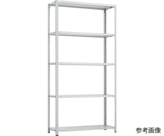 トラスコ中山 CB型セミボルトレス軽量棚 900X450XH2400 5段 WG色 CB-8345-WG 1セット