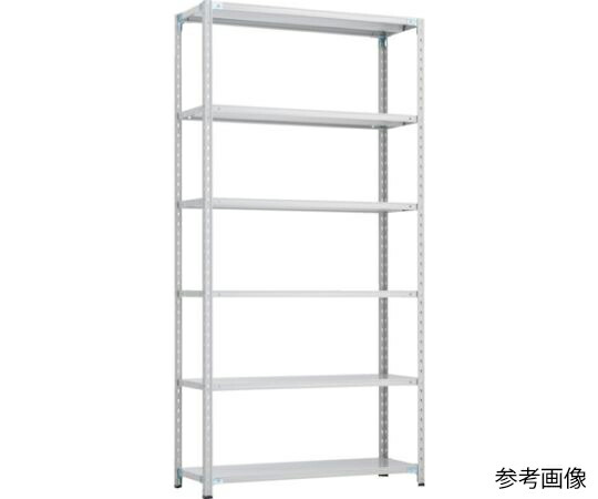 トラスコ中山 CB型セミボルトレス軽量棚 1800X450XH2400 6段 WG色 CB-8646-WG 1セット 50,344円