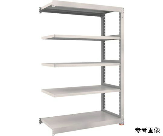 トラスコ中山 M3型中量棚 1500X921XH2400 5段 連結 免震樹脂ベース付 ネオグレー M3-8595BSFC 1台