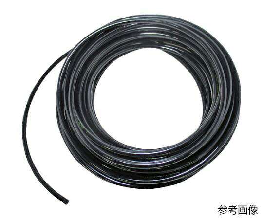 トラスコ中山 ナイロン熱電子管 6X4.0 100M 黒 TNT-0640-100BK 1巻