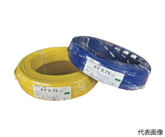 KHD KV0.75 計器用ビニル基電話線 白 200m 1巻 KV0.75SQ-04-200M