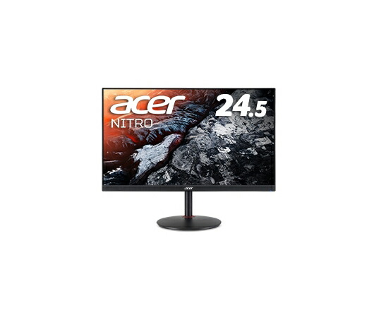 日本Acer Nitro 24.5型広々とした液晶見せびらかす（24.5型 盛りだくさん固定ディスク：1920×1080（16：9）DisplayPort・HDMI 黒いこと 金棒引きあり IPS 非光輝 400シーディー 1ms 0.5ms 390サイクル） 1台 XV252QFbmiiprx