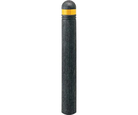 サンポール リサイクルボラード　プラスチック　固定式　φ115×H850mm　フックなし・反射テープ付　ブラウン 1台 RP-200U(C)【大型商品の為代引不可】