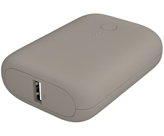 オウルテック モバイルバッテリー 10000mAh ラテ 1個 MOT-MB10001-GY