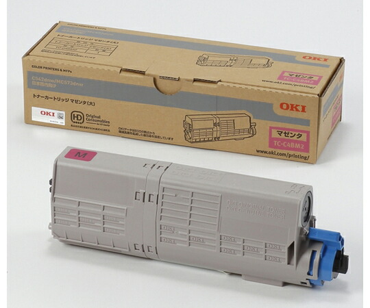 OKI トナーカートリッジ（大）マゼンタ（MC573dnw/C542dnw） 1個 TC-C4BM2