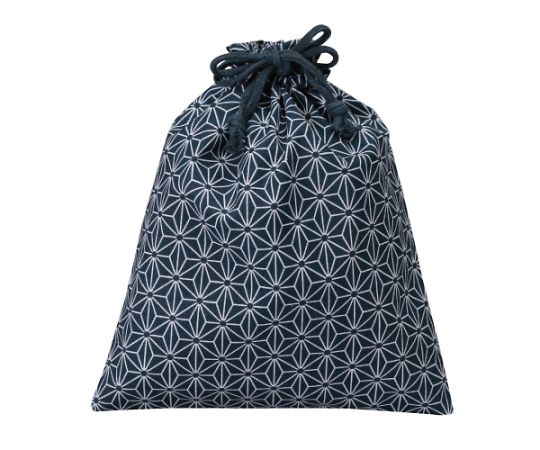 三和 和風柄巾着（麻の葉）大ネイビー 1箱(500枚入) 1箱(500枚入) VN2126-1DB 42,998円