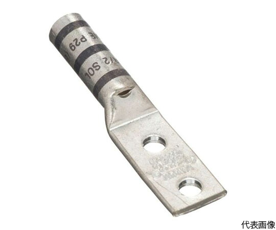 パンドウイットコーポレーション 銅製圧縮端子 2穴 撚り線電線サイズ AWG4AWG3 単線電線サイズ AWG2 1袋（50個入） 1袋(50個入) LCC4-14DW-L