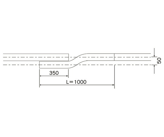 岡田かざり付ける鉄器 D40交叉軌跡 スチール写真しろがね色 1本 15L07-SL【大型商いものの為代引不可】