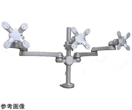 モダンソリッド 液晶モニター用アーム　24インチ程度　銀　左右アーム各約686mm 1台 LA-516-5Q