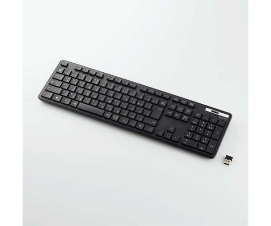 エレコム 441x127x25mm [ｺﾝﾊﾟｸﾄ型]ｷｰﾎﾞｰﾄﾞ(USB/抗菌) 1個 EA764AB-21C