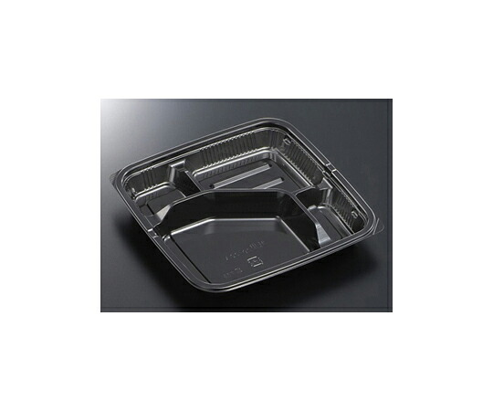 中央化学 弁当容器 HSA味里 20-20A BK 本体 800枚 1ケース(800枚入) 10124