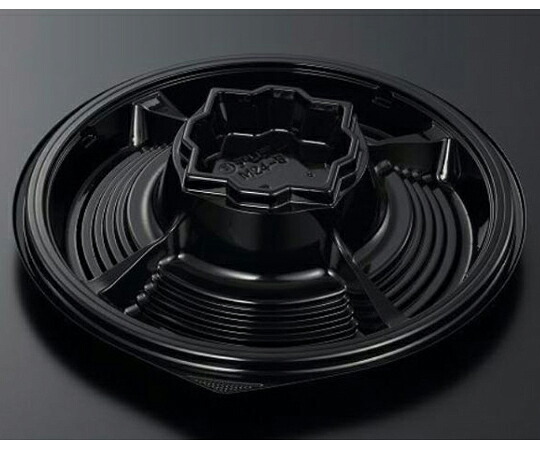 中央化学 オードブル容器 HSデリデコ M24-5 黒-BK 身-1 360枚 1ケース(360枚入) 376475