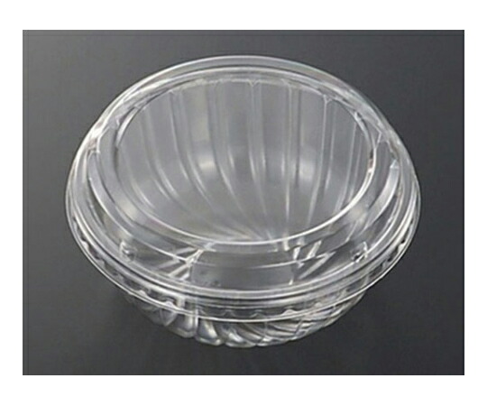 中央化学 麺・スープ容器 クリアボウル 小 透明蓋付 800枚 1ケース(800枚入) 3871
